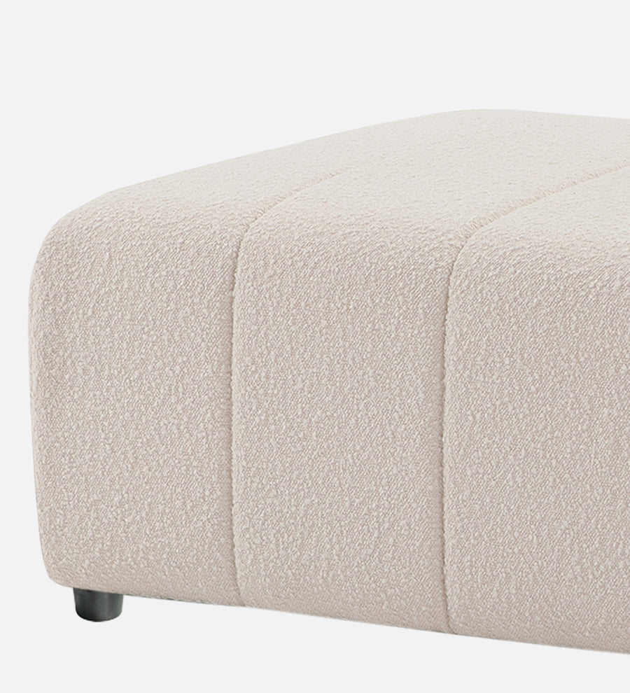 Lark Boucle Bench In Bright White Colour - Febonic Living