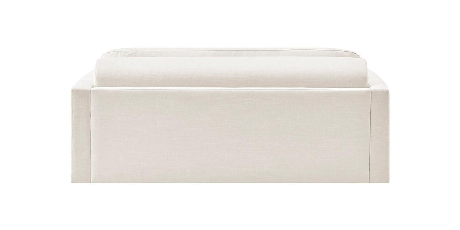 Rosa Fabric 3 Seater Convertable Sofa Cum Bed In Ivory Cream Colour