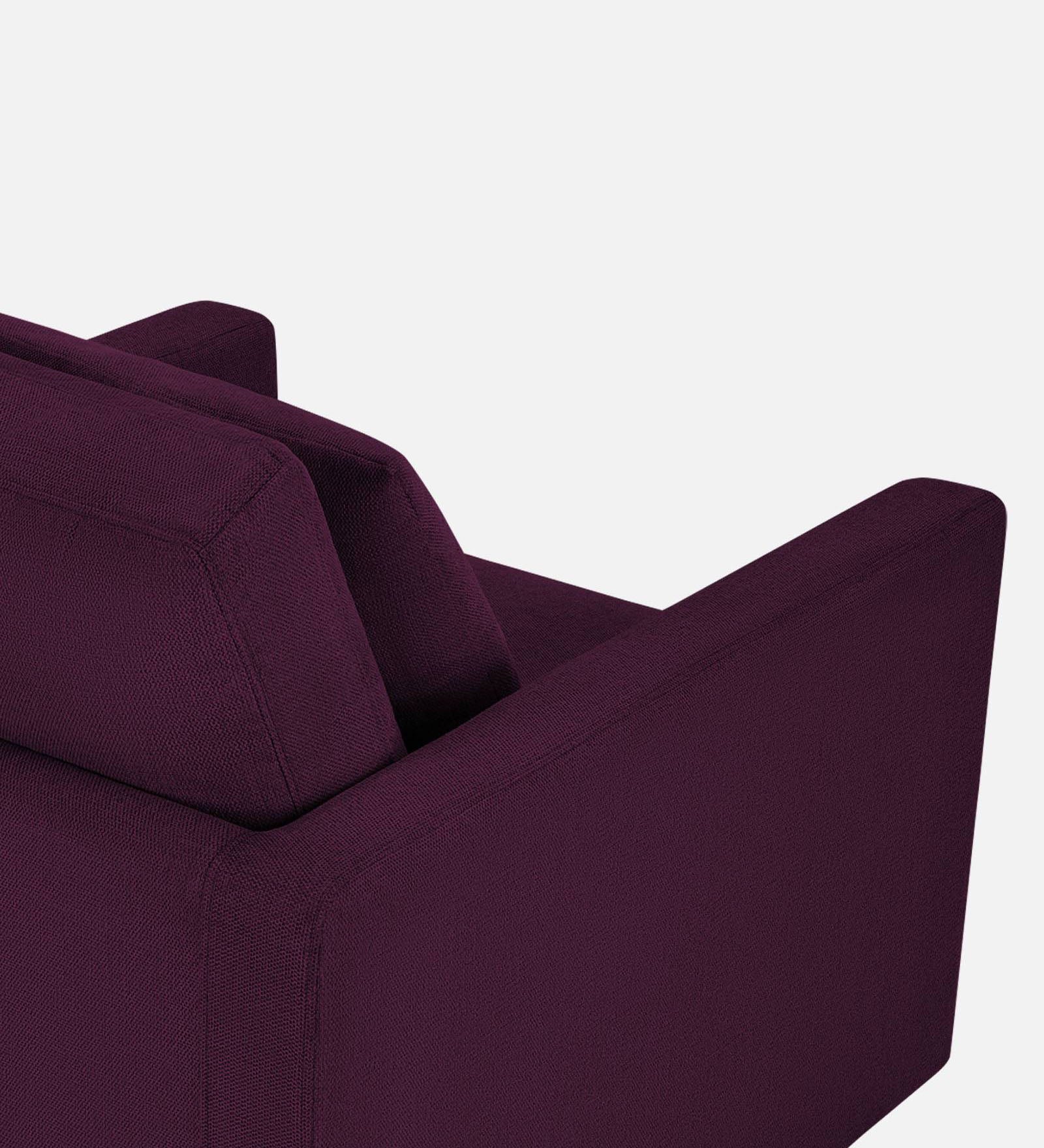 Kera Fabric 1 Seater Sofa in Greek Purple Colour