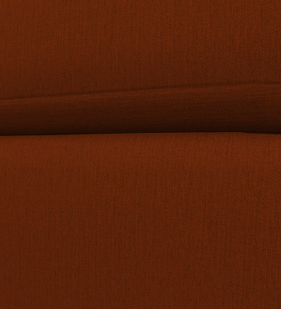 Penny Fabric Ottoman In Burnt Orange Colour With Storage - Febonic Living