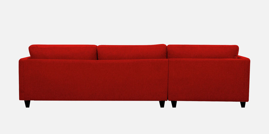 Kera Fabric Lhs Sectional Sofa 3 Lounger In Ruby Red Colour - Febonic Living