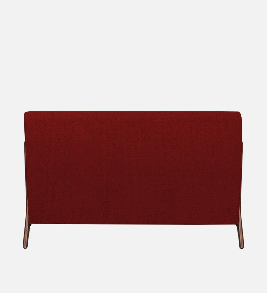 Catla Fabric Upholstered Queen Size Bed In Blood Maroon Colour - Febonic Living