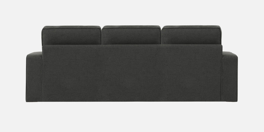 Kara Fabric 3 Seater Pull Out Sofa Cum Bed In Charcoal Grey Colour - Febonic Living