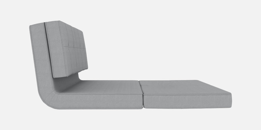 Cora Fabric 2 Seater Foldable Sofa Cum Bed In Coin Grey Colour - Febonic Living