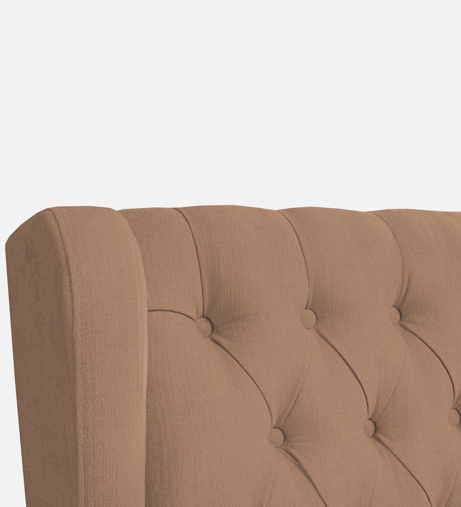 Panas Fabric 1 Seater Wing Chair in Cosmic Beige Colour