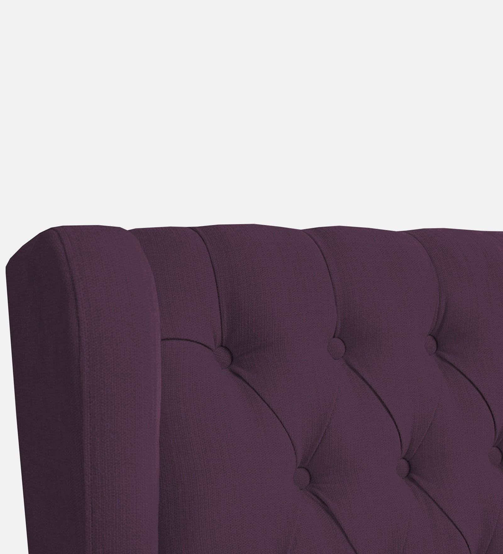 Panas Fabric 1 Seater Wing Chair in Greek Purple Colour