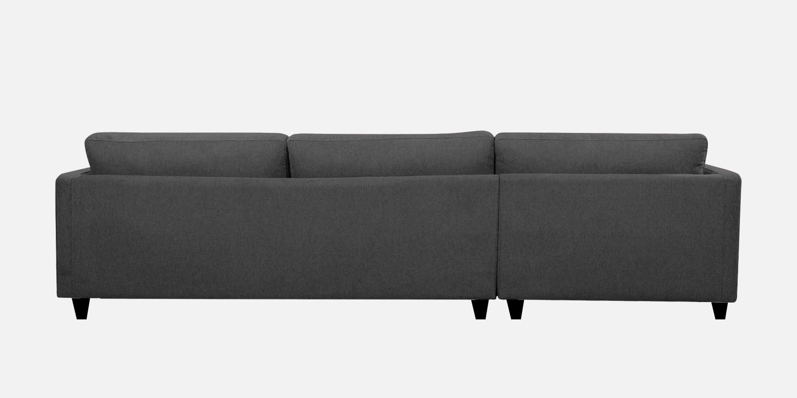 Kera Fabric LHS Sectional Sofa (3+Lounger) In Charcoal Grey Colour