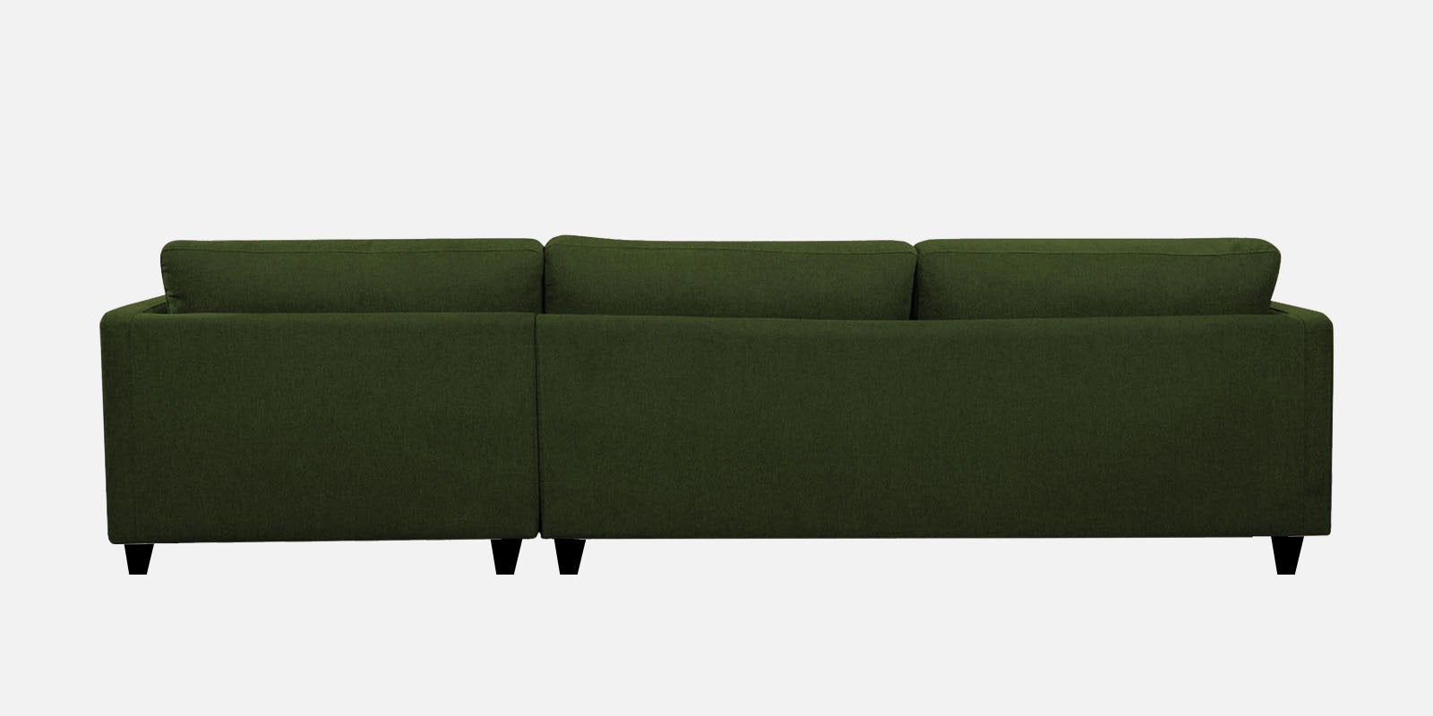 Kera Fabric RHS Sectional Sofa (3+Lounger) In Olive Green Colour