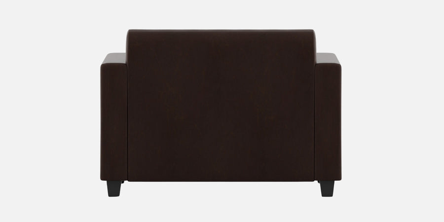 Baley Leatherette 2 Seater Sofa In Dark Brown Colour - Febonic Living