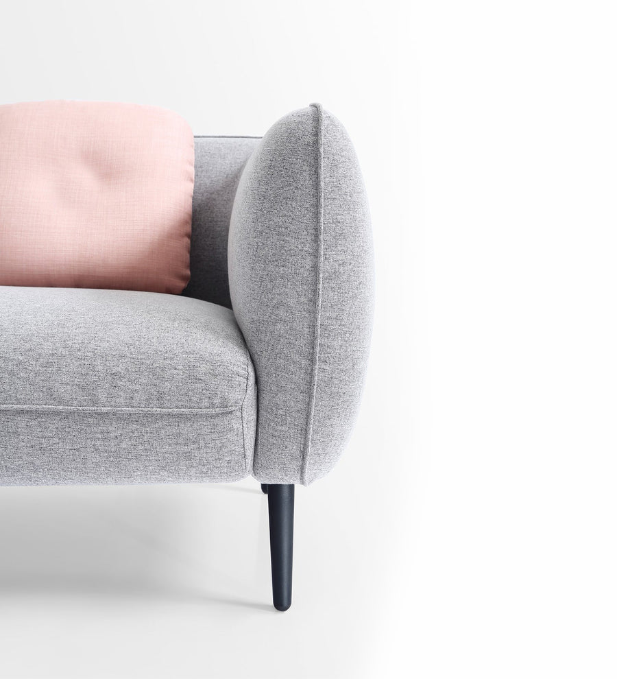 Clark Fabric Lhs Chaise Lounger In Lit Grey Colour - Febonic Living