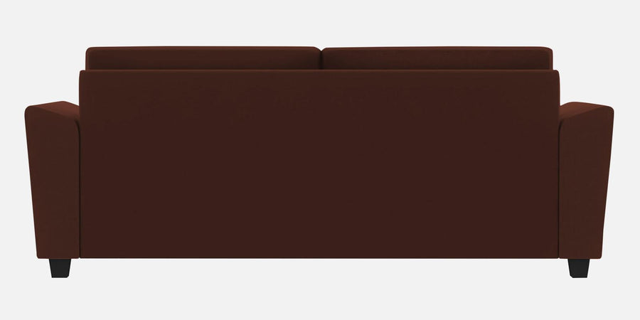 Daku Fabric 3 Seater Sofa In Coffee Brown Colour - Febonic Living