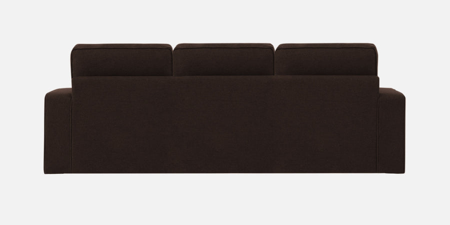 Kara Fabric 3 Seater Pull Out Sofa Cum Bed In Coffee Brown Colour - Febonic Living