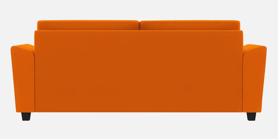 Daku Fabric 3 Seater Sofa In Vivid Orange Colour - Febonic Living