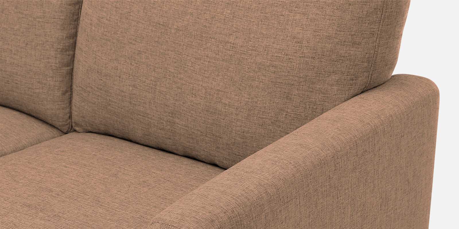 Romie Fabric LHS Sectional Sofa (2+Lounger) in Cosmic Beige Colour