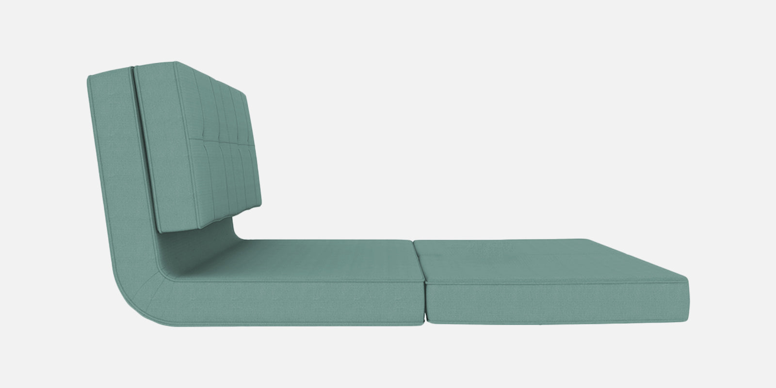 Cora Fabric 2 Seater Futon Sofa Cum Bed in suka blue Colour