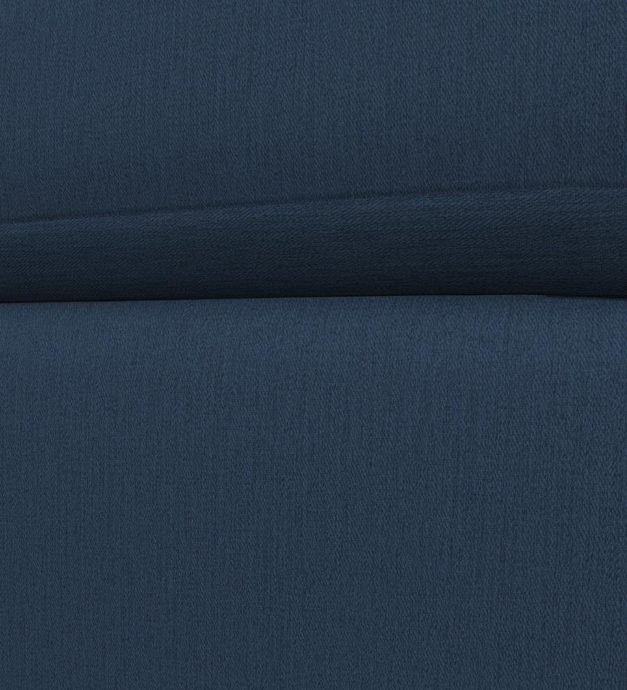 Penny Fabric Ottoman In Denim Blue Colour With Storage - Febonic Living