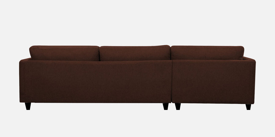 Kera Fabric Lhs Sectional Sofa 3 Lounger In Coffee Brown Colour - Febonic Living