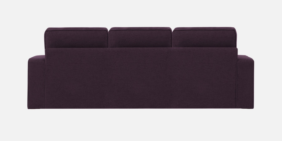 Kara Fabric 3 Seater Pull Out Sofa Cum Bed In Greek Purple Colour - Febonic Living