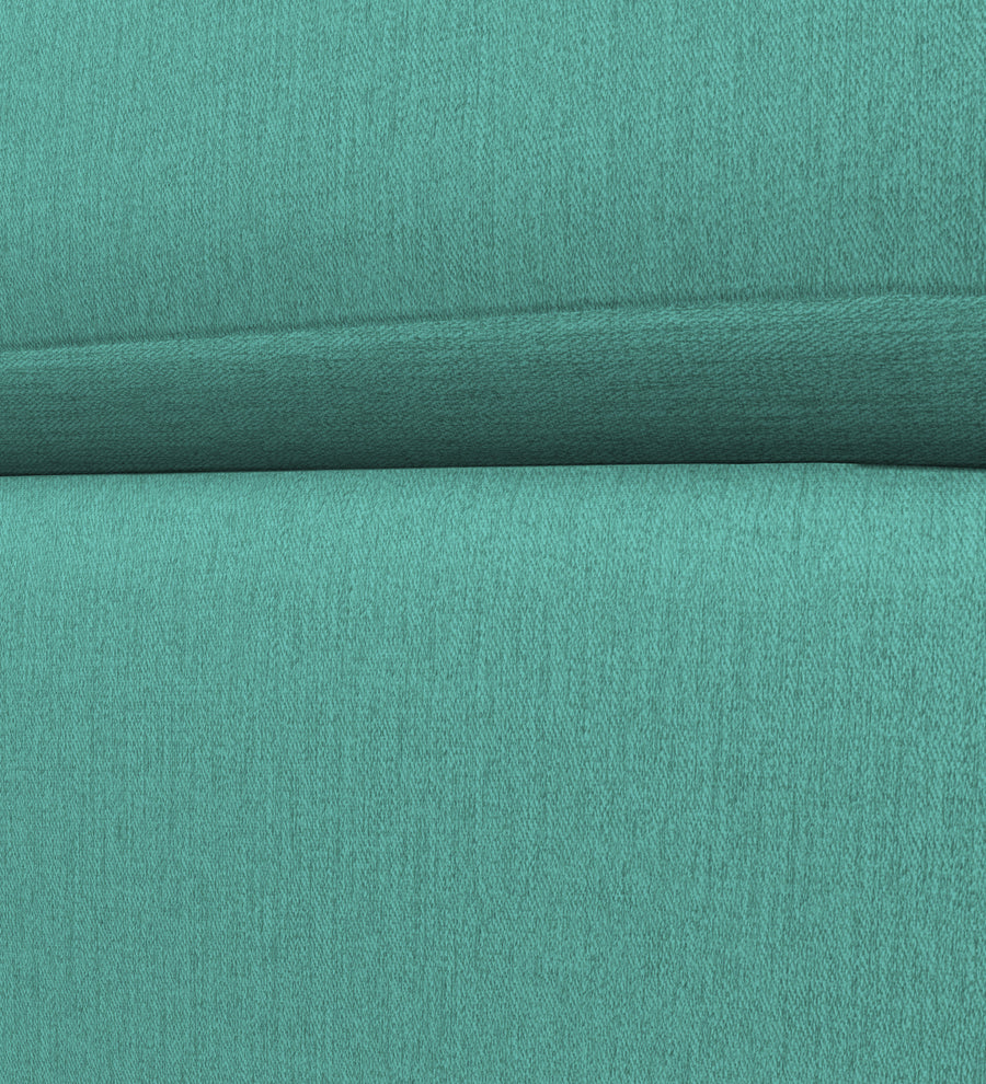 Penny Fabric Ottoman In Aqua Blue Colour With Storage - Febonic Living