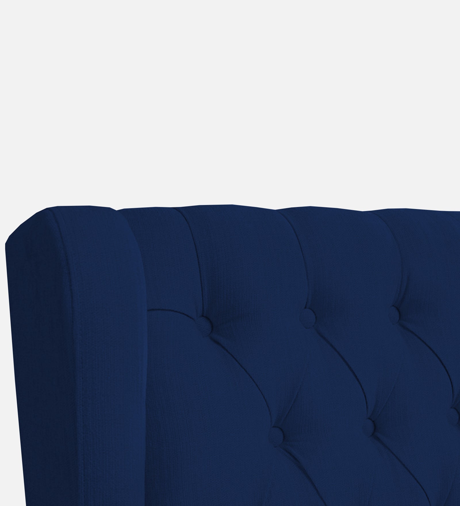 Panas Fabric 1 Seater Wing Chair in Royal Blue Colour