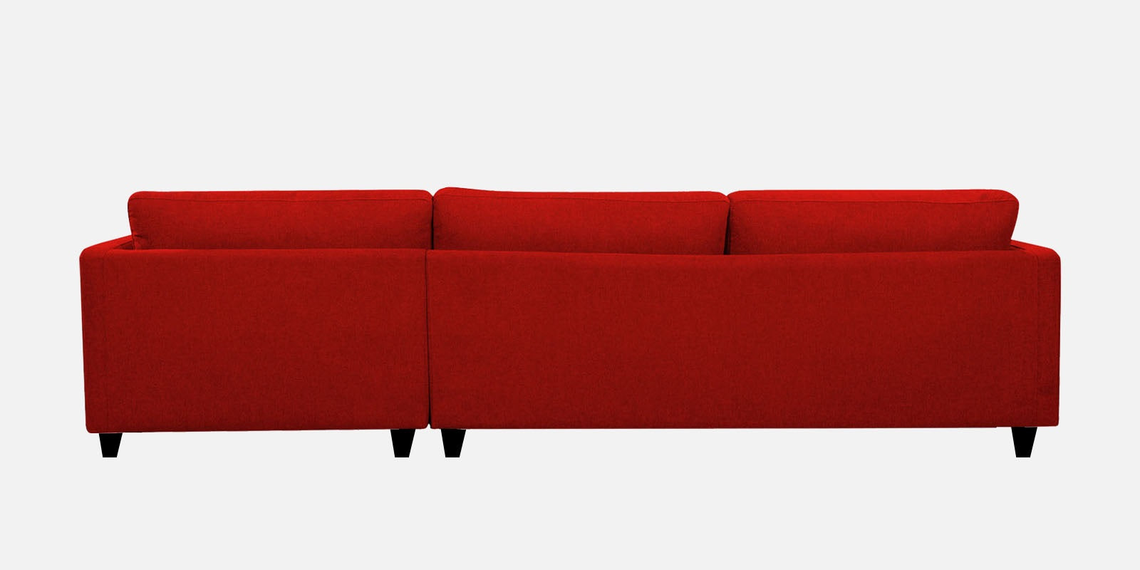 Kera Fabric RHS Sectional Sofa (3+Lounger) In Ruby Red Colour
