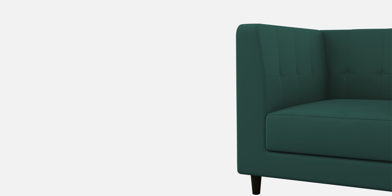 Braulia Velvet 3 Seater Sofa In Pine Green Colour