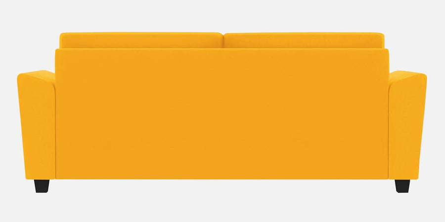 Daku Fabric 3 Seater Sofa In Bold Yellow Colour - Febonic Living