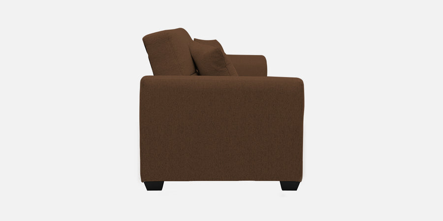 Bony Fabric 3 Seater Convertible Sofa Cum Bed In Chest Nut Brown Colour - Febonic Living