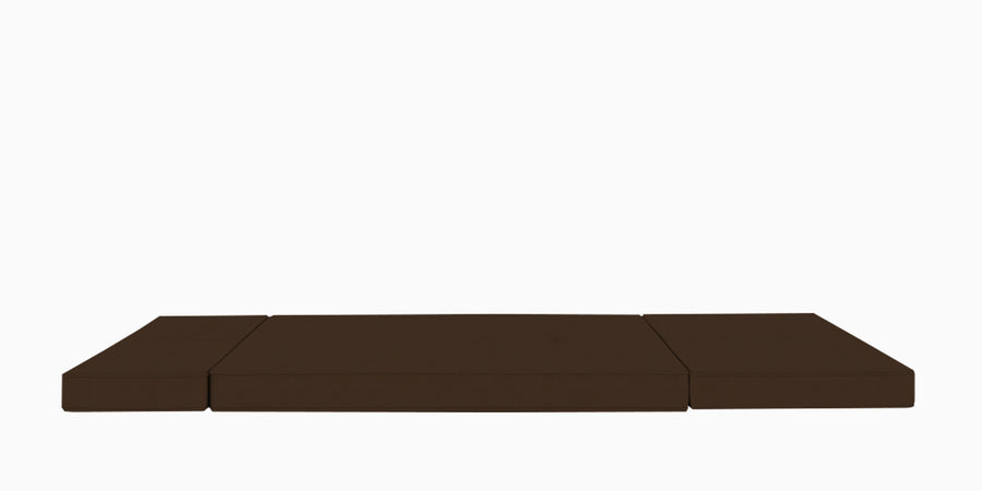 Cora Fabric 2 Seater Foldable Sofa Cum Bed In Chocolate Brown Colour - Febonic Living