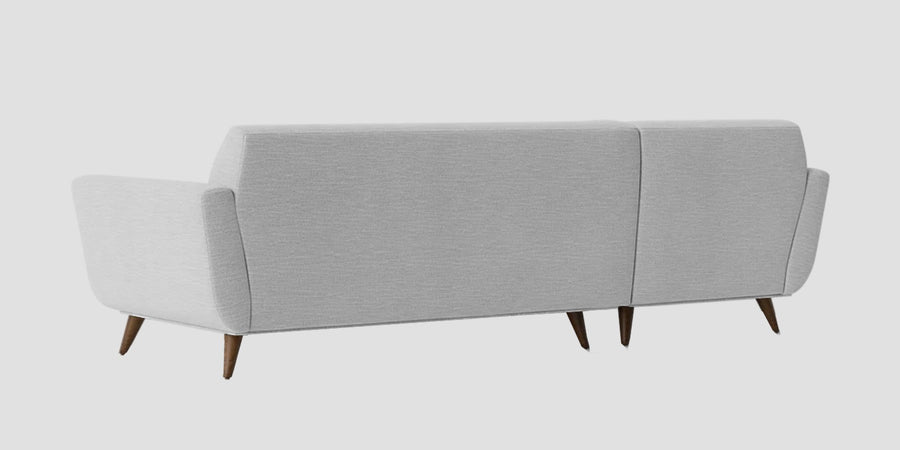 Jasmin Fabric Rhs Sectional Sofa 3 Lounger In Lit Grey Colour - Febonic Living