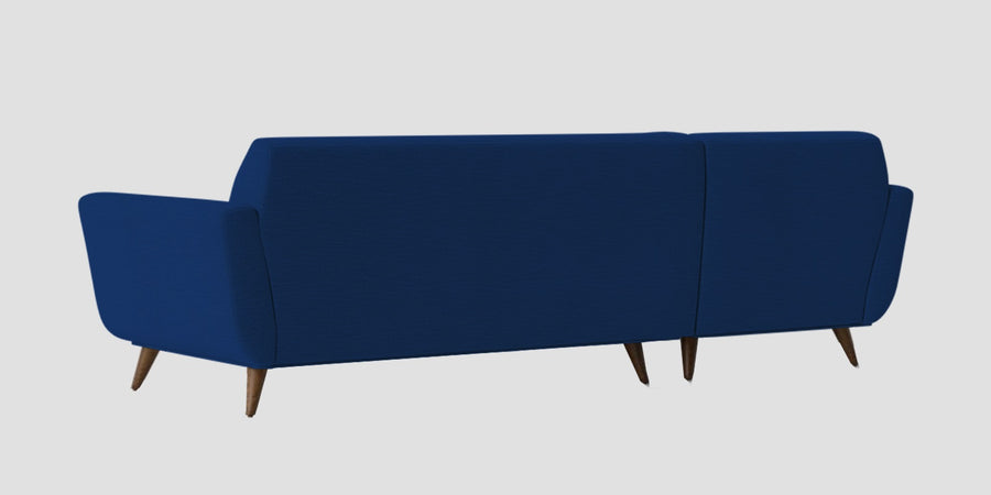 Jasmin Fabric Rhs Sectional Sofa 3 Lounger In Royal Blue Colour - Febonic Living