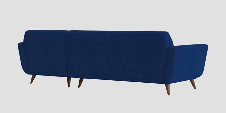 Jasmin Fabric Lhs Sectional Sofa 3 Lounger In Royal Blue Colour - Febonic Living