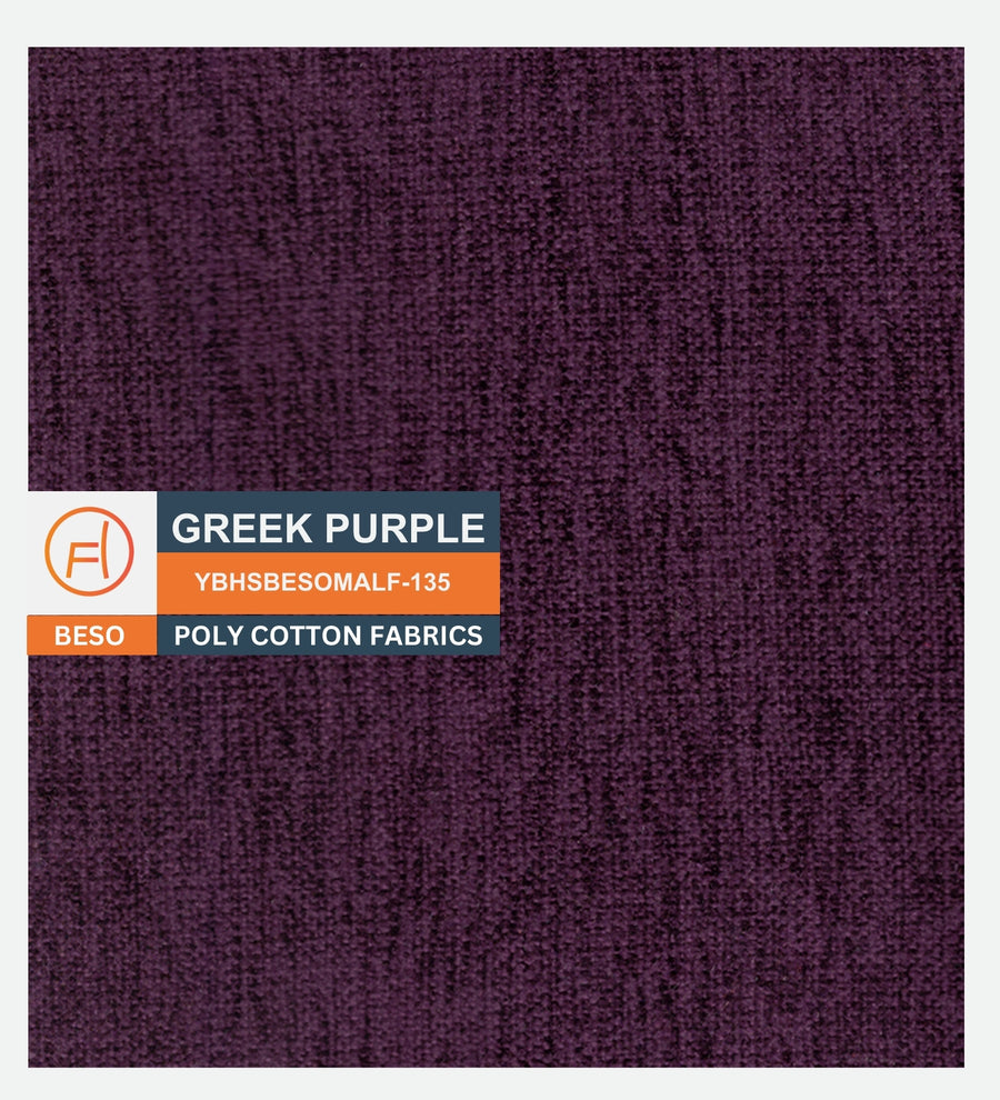 Luke Fabric Foot Stool In Greek Purple Colour - Febonic Living