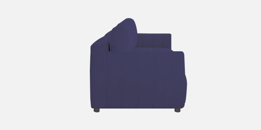 Vima Fabric 3 Seater Pull Out Sofa Cum Bed In Slate Blue Colour - Febonic Living