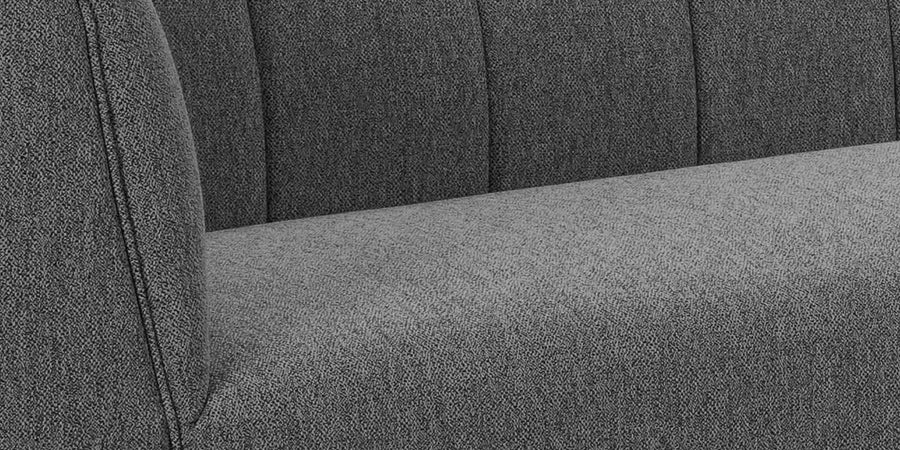 Chastin Fabric 3 Seater Sofa In Charcoal Grey Colour - Febonic Living