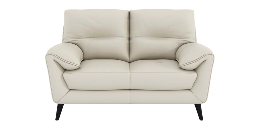 Amani Leatherette 2 Seater Sofa In Beige Colour - Febonic Living