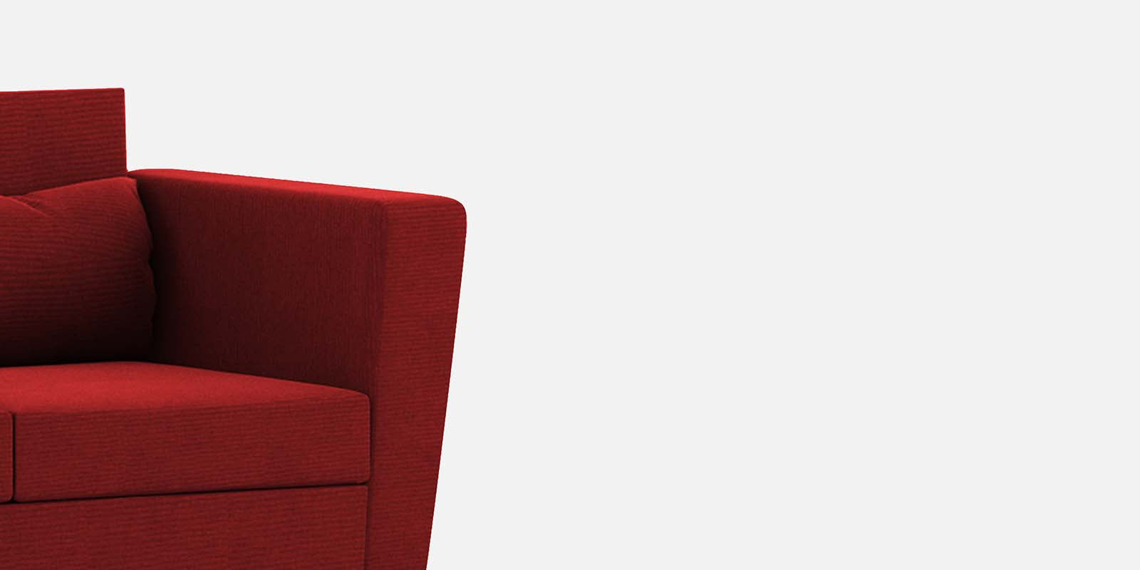 Tokyo Fabric 3 Seater Sofa in Blood Maroon Colour