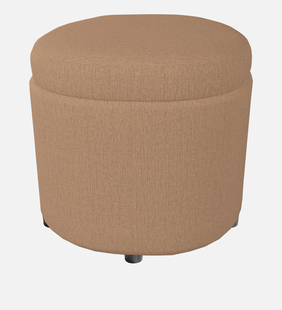 Ruggy Fabric Ottoman In Cookie Beige Colour With Storage - Febonic Living
