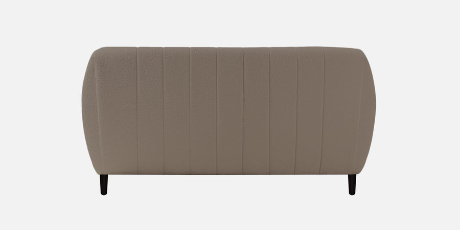 Nesco Boucle Fabric 2 Seater Sofa In Cement Beige Colour - Febonic Living