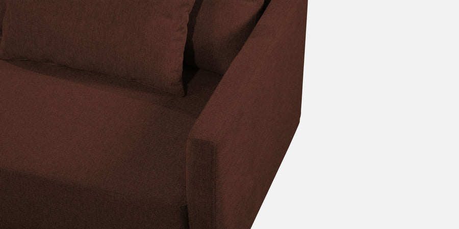 Kera Fabric Lhs Sectional Sofa 3 Lounger In Coffee Brown Colour - Febonic Living
