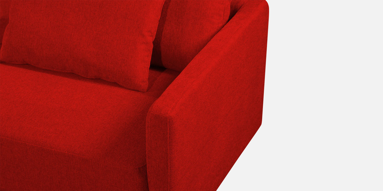 Kera Fabric 3 Seater Sofa in Ruby Red Colour