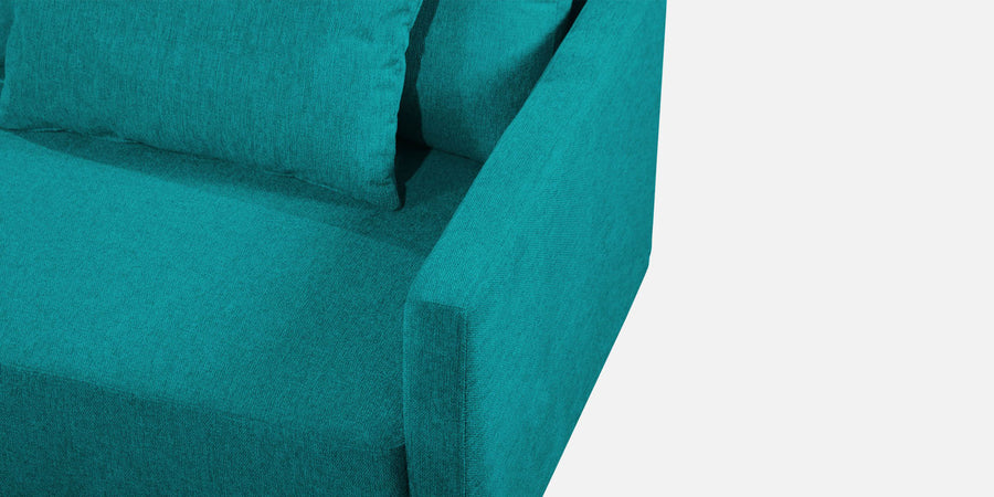 Kera Fabric Lhs Sectional Sofa 3 Lounger In Sea Green Colour - Febonic Living
