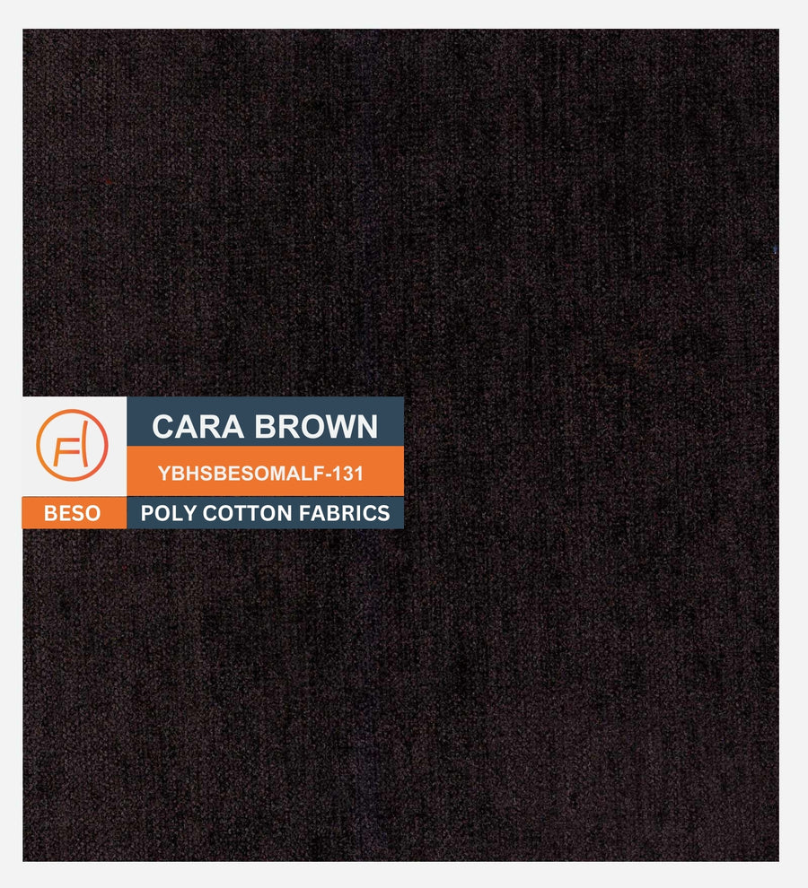 Luke Fabric Foot Stool In Cara Brown Colour - Febonic Living