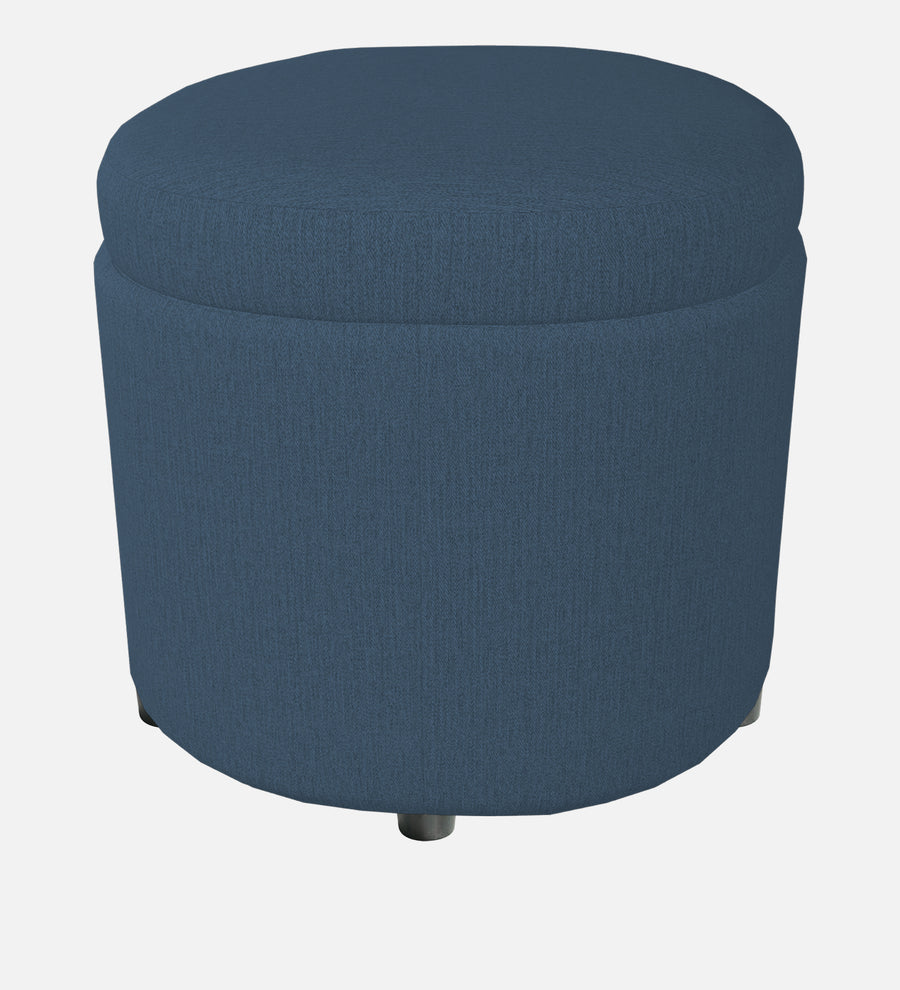 Ruggy Fabric Ottoman In Light Blue Colour With Storage - Febonic Living