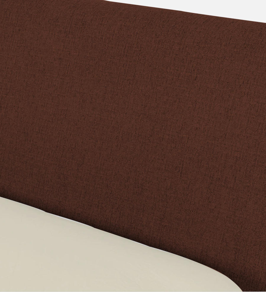 Catla Fabric Upholstered Queen Size Bed In Coffee Brown Colour - Febonic Living