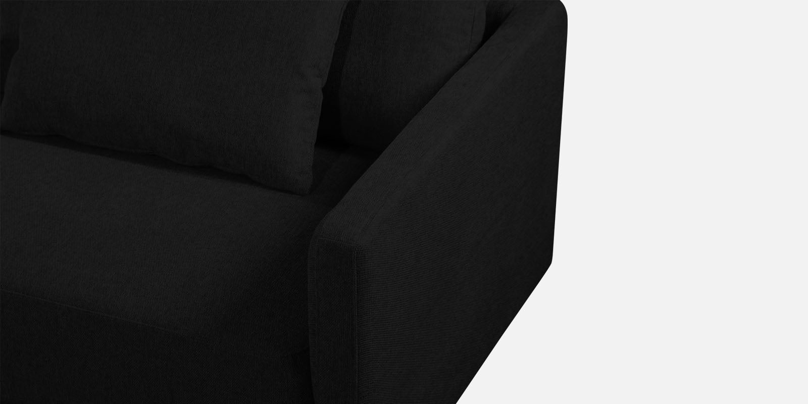 Kera Fabric 2 Seater Sofa in Zed Black Colour