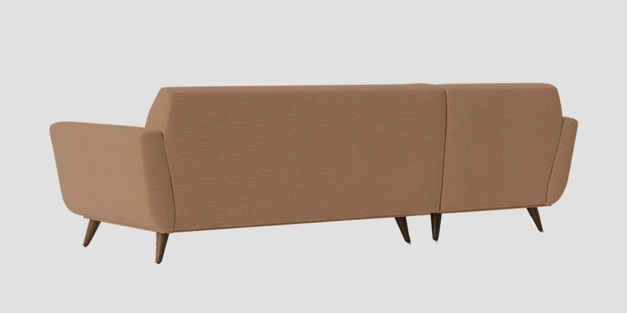 Jasmin Fabric Rhs Sectional Sofa 3 Lounger In Cosmic Beige Colour - Febonic Living