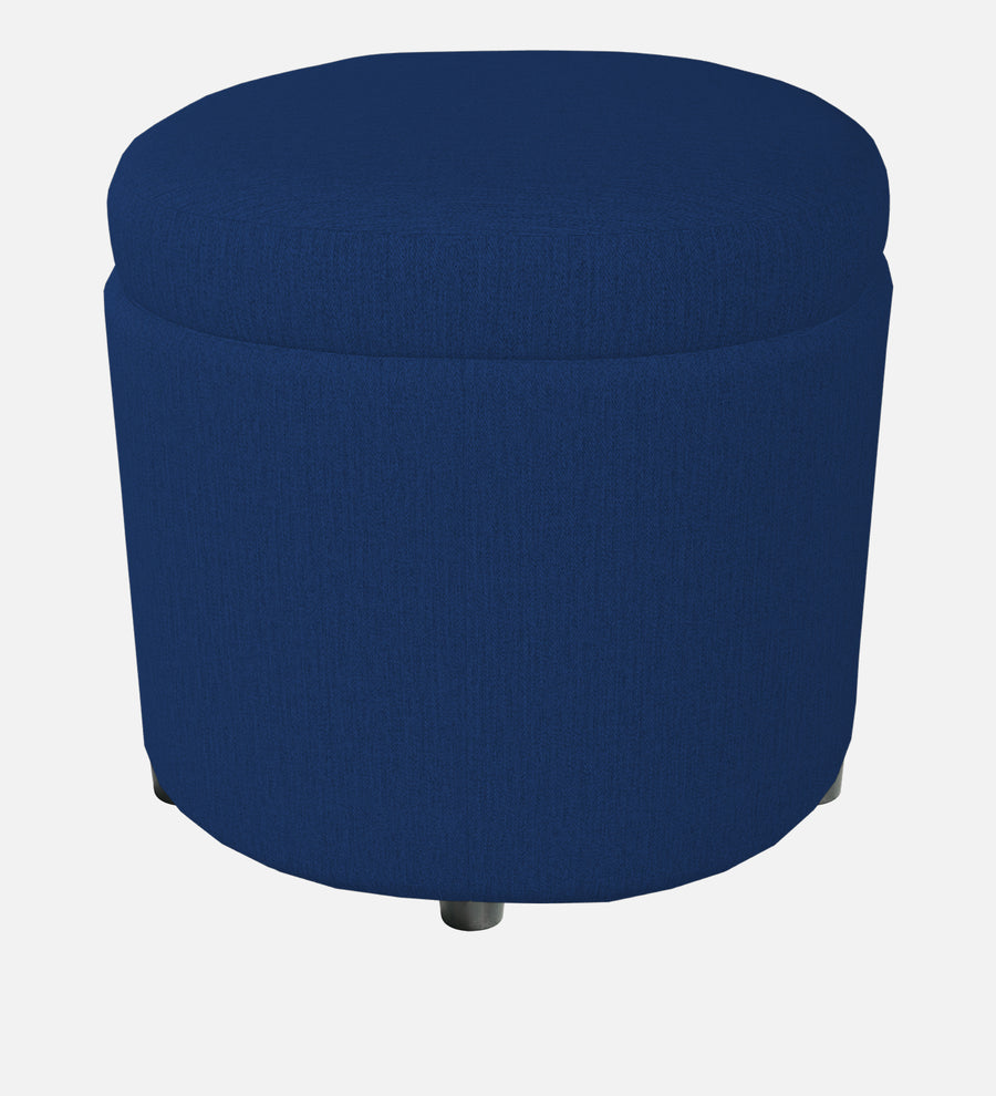 Ruggy Fabric Ottoman In Royal Blue Colour With Storage - Febonic Living