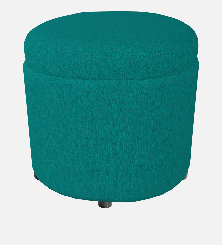 Ruggy Fabric Ottoman In Sea Green Colour With Storage - Febonic Living