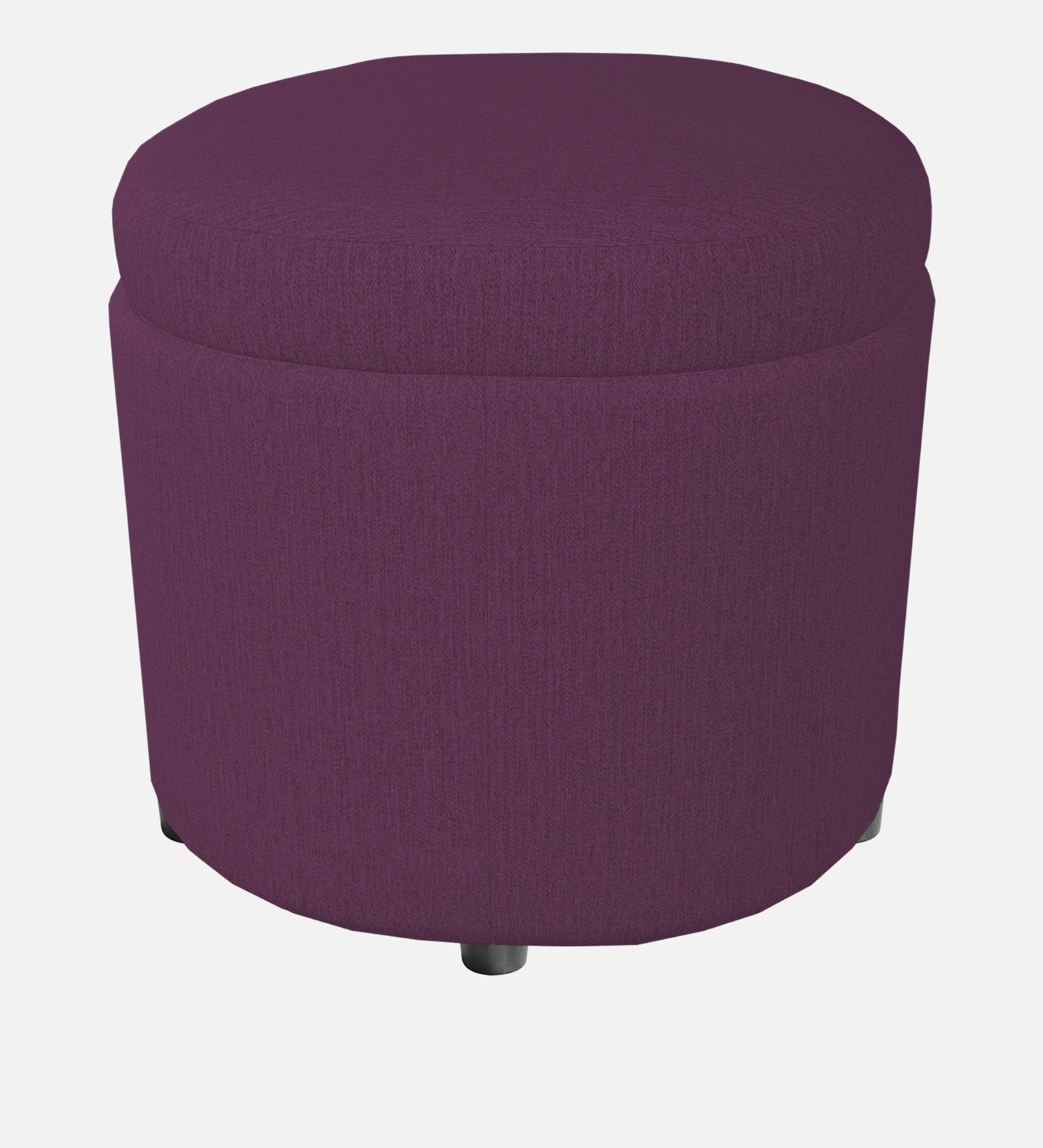 Ruggy Fabric Storage Ottoman in Greek Purple Colour